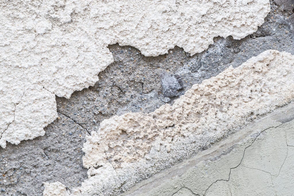 Stucco moisture damage